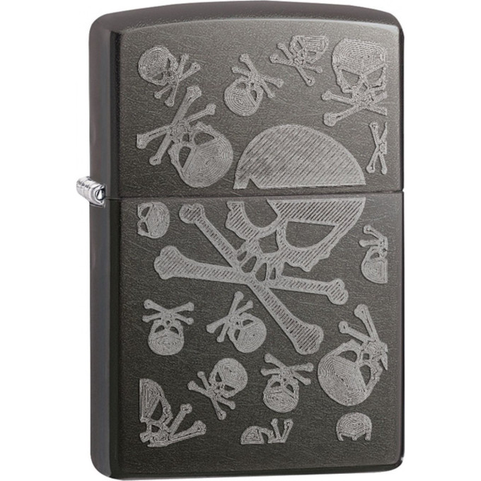 Zippo Classic 28685 — матовая зажигалка, тёмно-серый